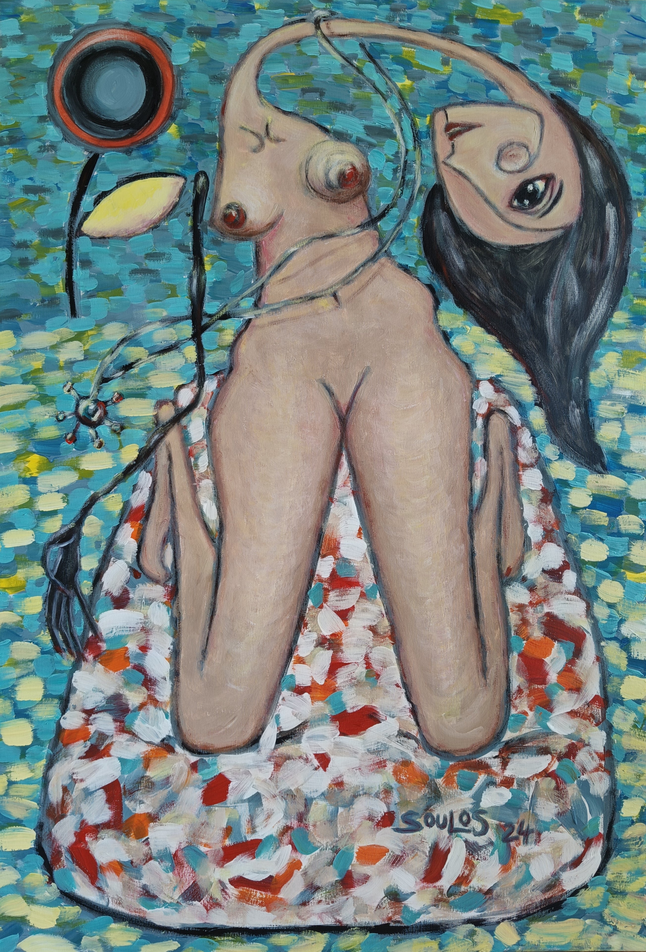'Girl on a towel' 'Chica en una toalla'
